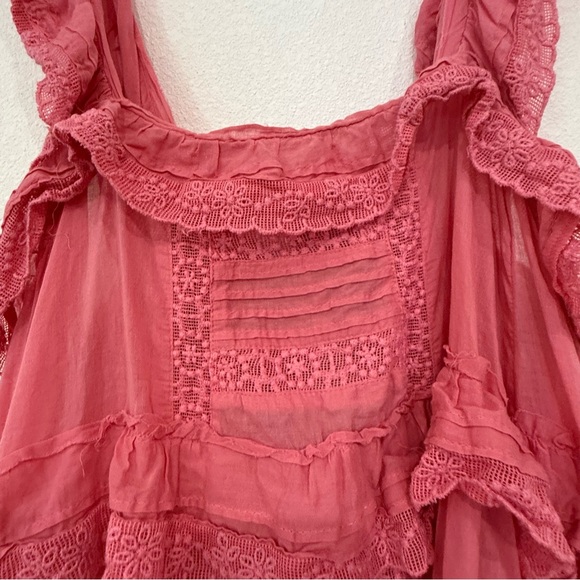 Pink Ruffled Jumpsuit - Picture 5 of 12